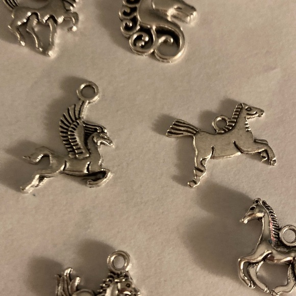 Lot of 6 charms/pendants horse theme for jewelry - Picture 2 of 4